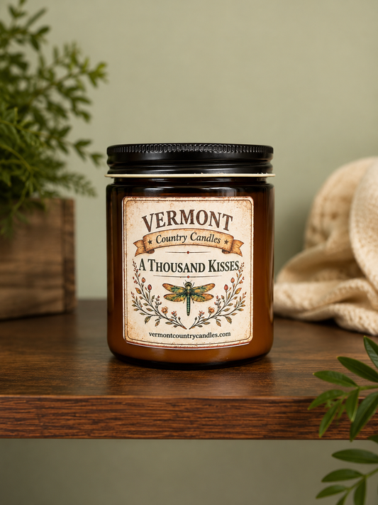 Double Wick 16oz Amber Jar