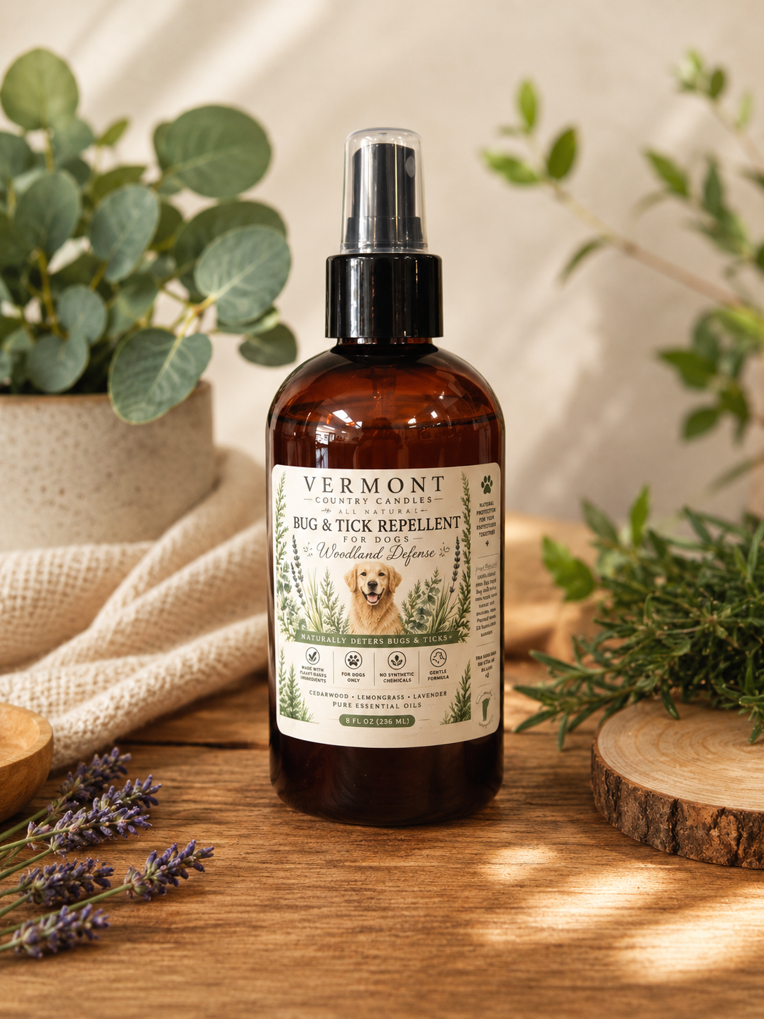 All Natural Bug and Tick Repellent for Dogs
